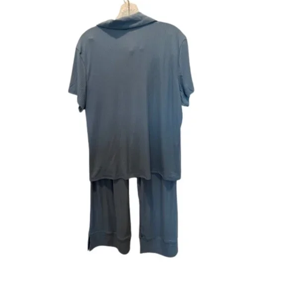 Nine West Pajama Set Cozy, Chic & Brand NWT, Size XL - Blue - Picture 6 of 9